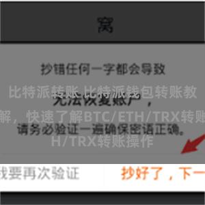 比特派转账 比特派钱包转账教程详解，快速了解BTC/ETH/TRX转账操作