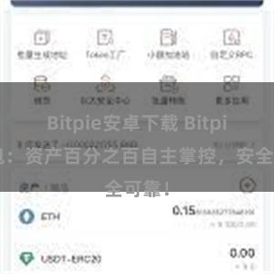 Bitpie安卓下载 Bitpie钱包：资产百分之百自主掌控，安全可靠！