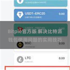 Bitpie官方版 解决比特派钱包使用问题的实用技巧