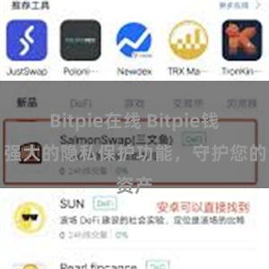 Bitpie在线 Bitpie钱包：强大的隐私保护功能，守护您的资产