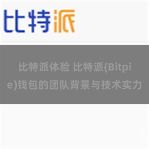 比特派体验 比特派(Bitpie)钱包的团队背景与技术实力