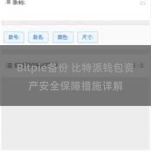 Bitpie备份 比特派钱包资产安全保障措施详解