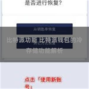比特派功能 比特派钱包的冷存储功能解析